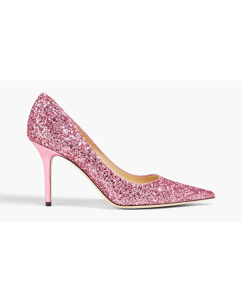 Jimmy Choo Agnes Pumps aus Leder mit Verzierung Pink