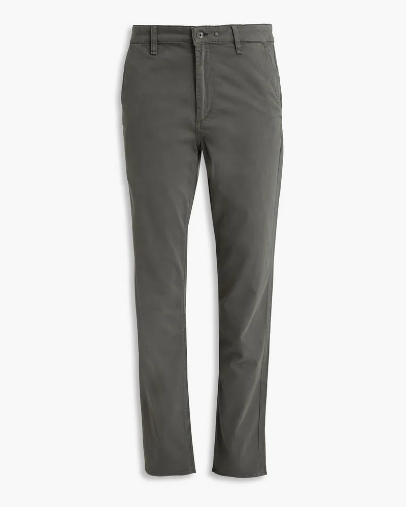 Rag & Bone Fit 2 Chinohose mit schmalem Bein aus Twill aus einer Baumwollmischung Grün