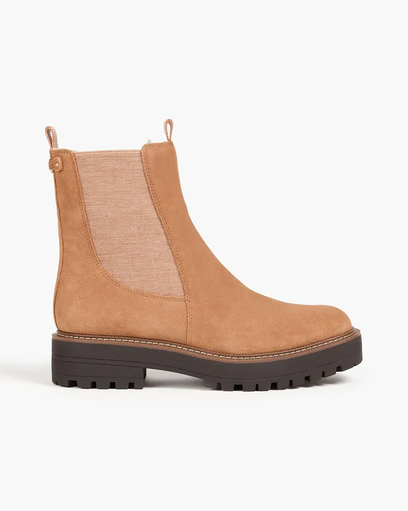 Sam Edelman Laguna Chelsea-Boots aus Veloursleder Braun