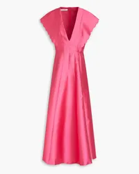 Philosophy Di Lorenzo Serafini Midikleid aus Mikado Pink