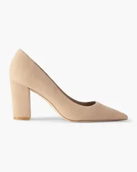 Stuart Weitzman Stuart Pumps aus Veloursleder Neutral