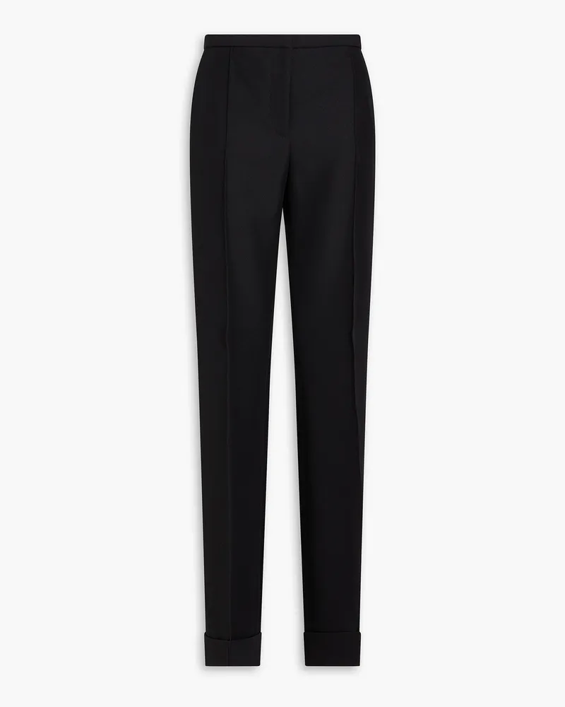 Philosophy Di Lorenzo Serafini Bootcut-Hose aus Grain de Poudre Schwarz