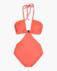 BONDI BORN Alex Neckholder-Badeanzug Orange