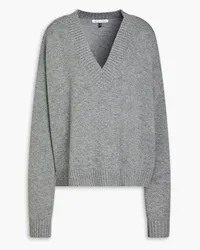 Bella Freud Lux Oversized-Pullover aus einer Merinowoll-Kaschmirmischung Grau