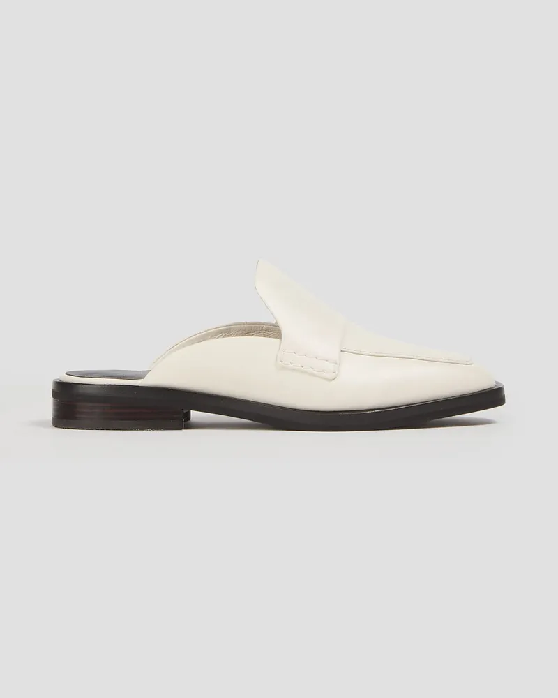 3.1 phillip lim Alexa Slippers aus Leder Weiß