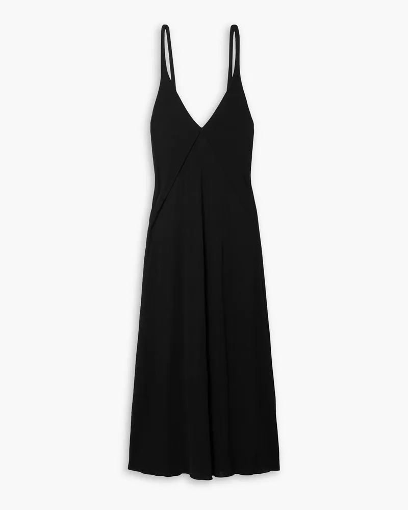 KHAITE Francine Maxikleid aus Stretch-Jersey Schwarz