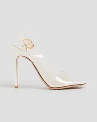 Gianvito Rossi Glaxia Slingback-Pumps aus PVC Weiß