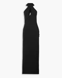 Magda Butrym Maxikleid aus Stretch-Jersey mit Cut-outs Schwarz