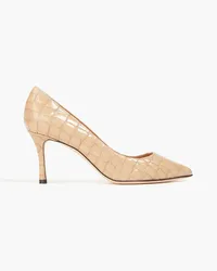 Sergio Rossi Pumps aus Elaphelackleder Neutral