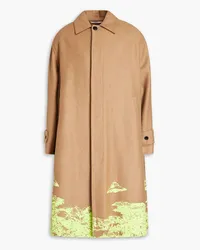 Valentino Garavani Oversized-Mantel aus gebürstetem Twill mit Print Neutral