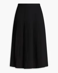 Claudie Pierlot Pleated crepe skirt Schwarz