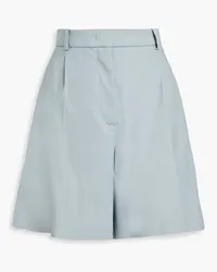 Joseph Walden Shorts aus Twill aus einer Leinenmischung Blau