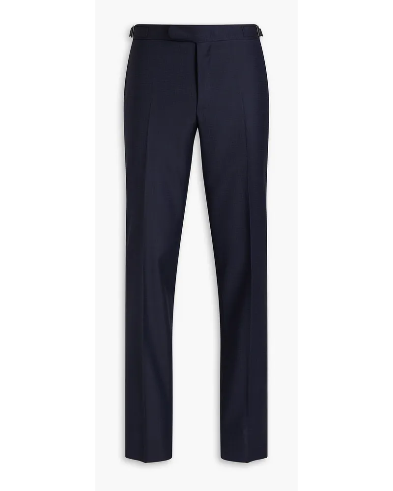 Canali Hose aus Wolle Blau