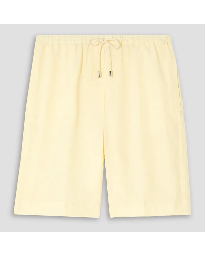 Totême Shorts aus einer Lyocell-Leinenmischung Weiß