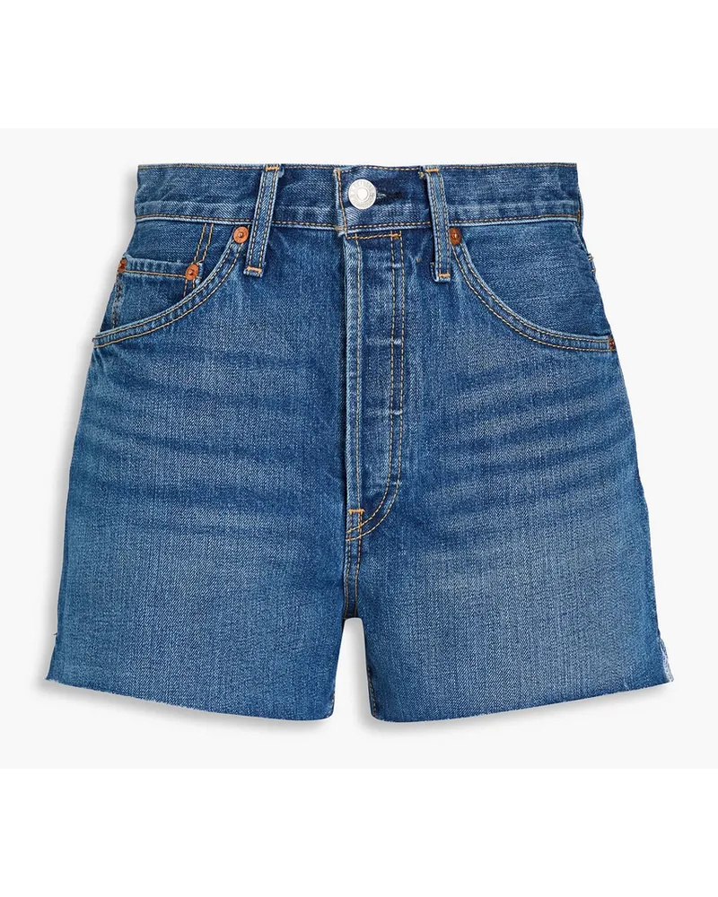 RE/DONE 50s Jeansshorts Blau