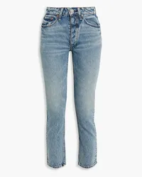 Rag & Bone Nina hoch sitzende Cropped Skinny Jeans Blau