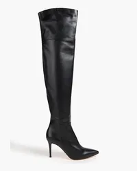 Gianvito Rossi Bea Overknees aus Leder Schwarz