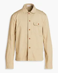 Slowear Glanshirt Hemd aus Baumwoll-Twill Neutral