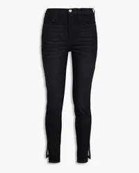 Frame Denim High-rise skinny jeans Schwarz