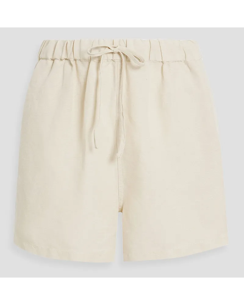 Onia Shorts aus einer Leinen-Lyocellmischung Weiß