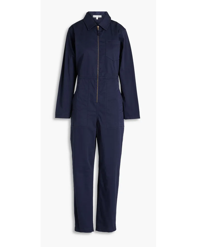 Alex Mill Jumpsuit aus Stretch-Baumwolle Blau