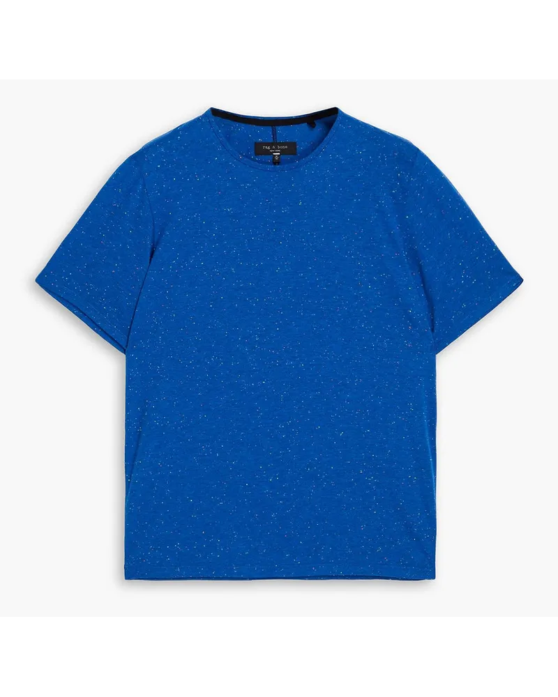 Rag & Bone T-Shirt aus Donegal-Jersey Blau