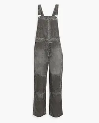 Rag & Bone Black Magic Latzhose aus bedrucktem TENCEL™ mit Denim-Effekt Grau