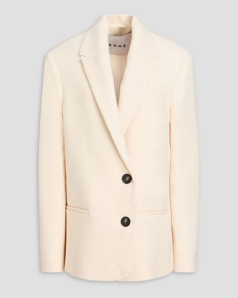 Róhe Blazer aus Wolle Weiß