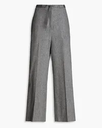 Jil Sander Hose mit weitem Bein aus einer Wollmischung Grau