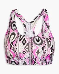 Emilio Pucci Sport-BH mit Print Lila