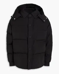 Jacquemus Kapuzenjacke aus gestepptem Shell Schwarz