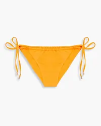 Melissa Odabash Egypt tief sitzendes Bikini-Höschen mit Raffungen Orange