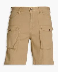 Slowear Incotex Cargoshorts aus einer Leinenmischung Neutral