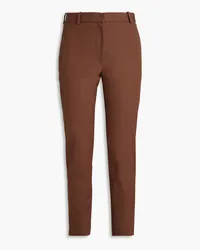 Joseph New Eliston eng geschnittene Cropped Hose aus Gabardine Braun