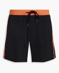 James Perse mittellange Badeshorts mit Streifen Orange