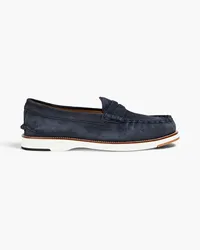 TOD'S Loafers aus Veloursleder Blau