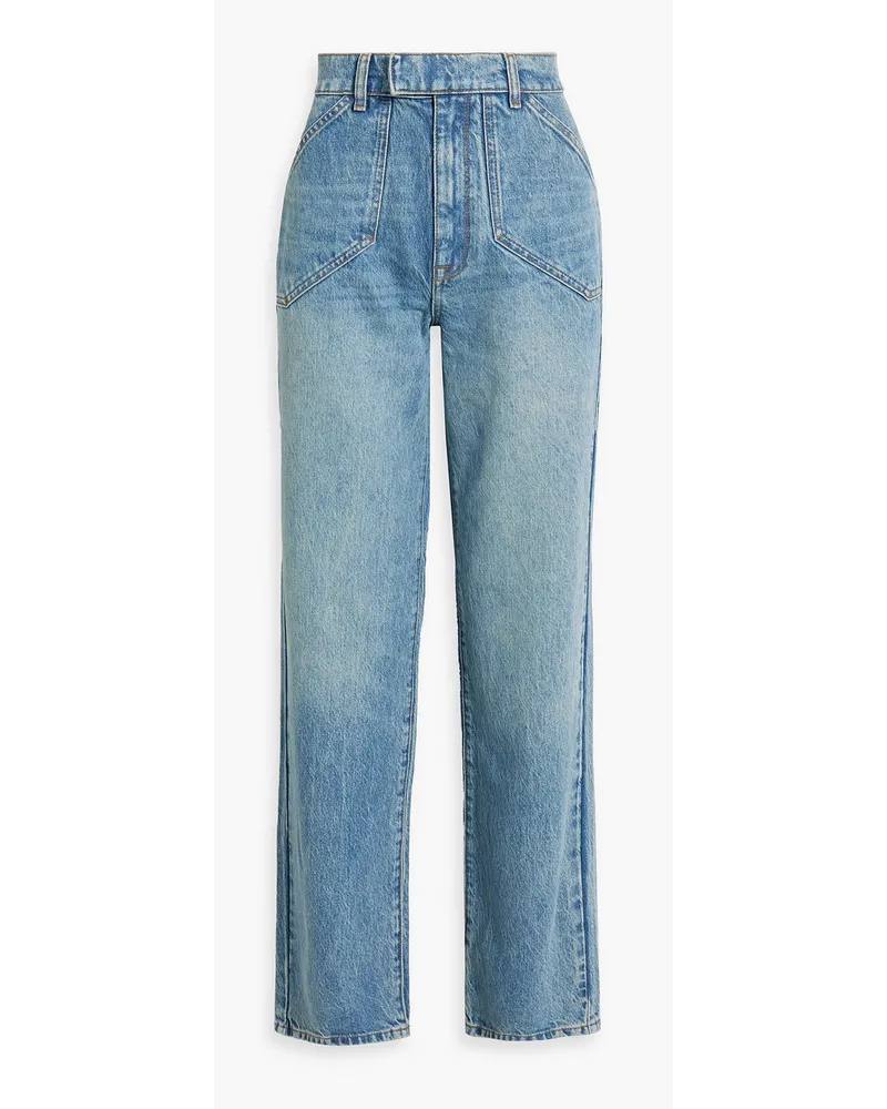 Triarchy Keaton hoch sitzende Jeans mit geradem Bein Blau