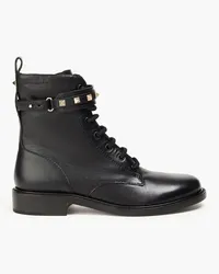 Valentino Garavani Rockstud Ankle Boots aus Leder Schwarz