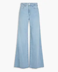 Paige Harper hoch sitzende Jeans mit weitem Bein Blau