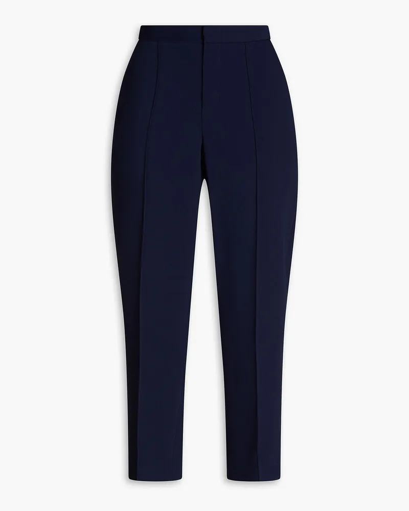 Vince Cropped Hose mit geradem Bein aus Twill Blau