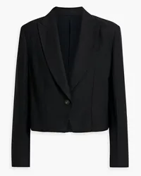 Brunello Cucinelli Blazer aus Twill Schwarz