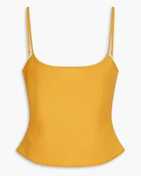 Jacquemus Tangelo Top aus Stretch-Wolle Gelb