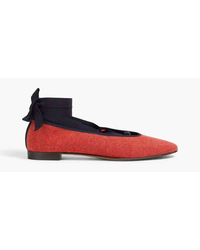 Alex Mill Juliet Ballerinas aus Canvas Rot