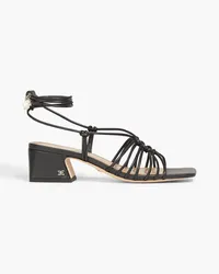 Sam Edelman Westley Sandalen aus Leder mit Knotendetail Schwarz