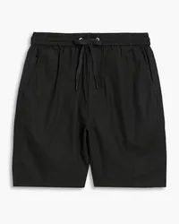 Rag & Bone Reed Shorts aus einer Leinen-Baumwollmischung mit Tunnelzug Schwarz