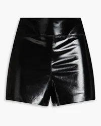 Alice + Olivia Alice OliviaShorts aus Lacklederimitat Schwarz