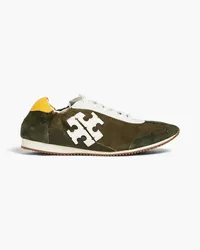 Tory Burch Tory Sneakers aus Veloursleder Grün