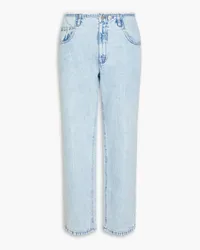 tibi Hoch sitzende Jeans mit geradem Bein Blau