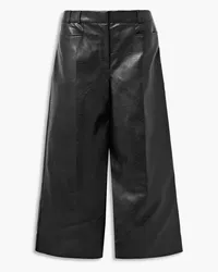 Stella McCartney Charlotte Culottes aus Kunstleder Schwarz