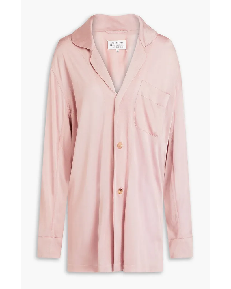 Maison Margiela Hemd aus Jersey Pink